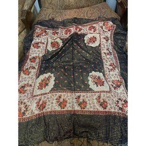 Vintage Rayon Scarf Made In Pakistan